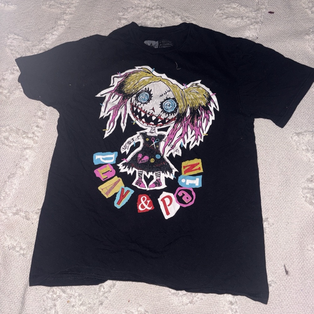WWE Black Alexa Bliss Play & Pain Graphic Tee
